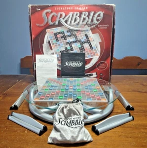 PARKER BROTHERS Scrabble: Signature Edition con Vidrio Giratorio - COMPLETO - Imagen 1 de 10