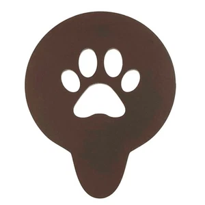Pfotendruck Kaffeeschablone Geschenk für Hund Mutter Cappuccino Getränke Backen Kuchen Liebhaber - Bild 1 von 15