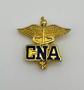 CNA Medical Gold-Tone Pin - Lapel, Hat - Certified Nursing Assistant - Proud - Picture 1 of 6