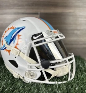 Casco de fútbol americano Riddell Speed tamaño completo personalizado de los Miami Dolphins mediano adulto - Imagen 1 de 12