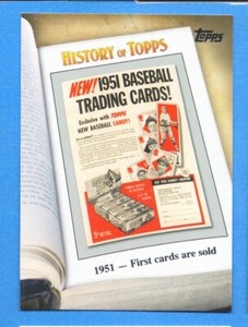 2011 Topps History of Topps #2 1951-First Cards Are Sold