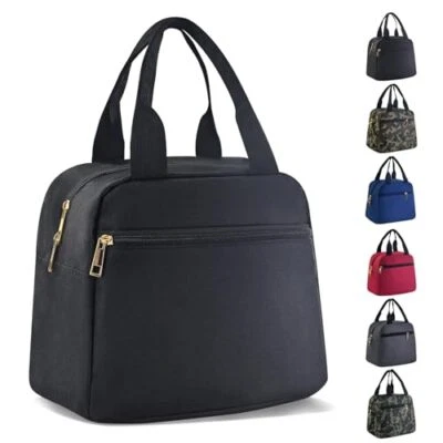  Lunch Box for Women Men Insulated Lunch Bag Reusable Lunch Tote Bags Small  Foto 1 de 4
