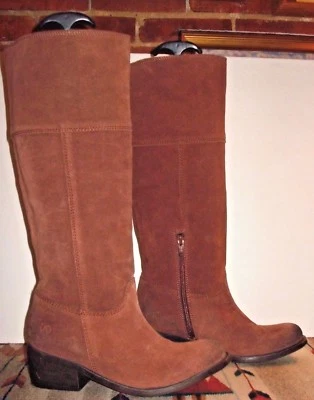 Botas de Campo BRONX "Snuggle Lee" Cuero Marrón Ladrillo ALTAS Talla 38/7,5 ¡EXCELENTE! Foto 1 de 4