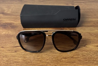 Carrera 133/S 02M2/HA 黑色金色/棕色渐变太阳镜 — 第 1/4 张图片