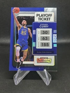 2021-22 Panini Contenders #10 Stephen Curry /249 Playoff Ticket Foil Card - Picture 1 of 2