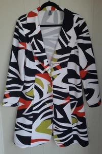 MOTTO white print coat jacket Size 16 - Picture 1 of 6