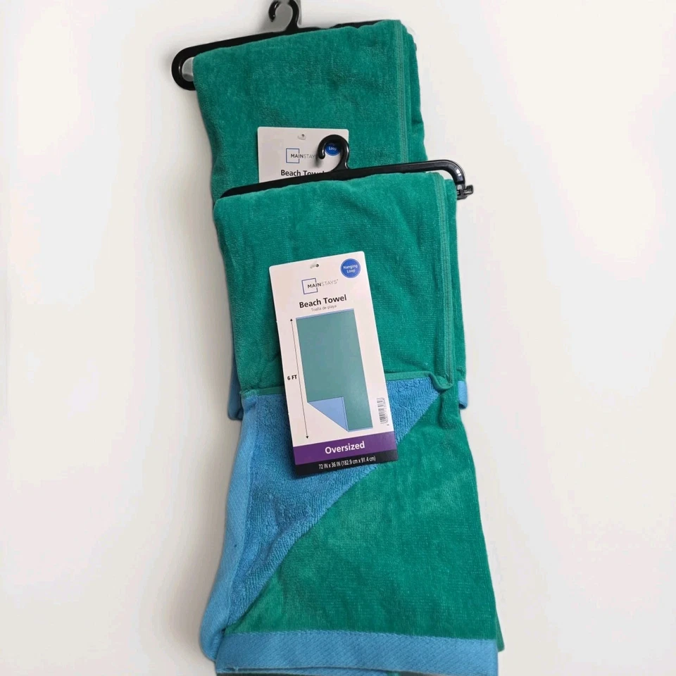 Mainstays Beach Towel Soft /Absorbent 28in x 58in Striped