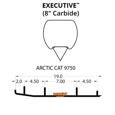 Corredores de carburo Woodys Executive Series Flat-Top para Arctic Cat ZL 500 1998-2002 Foto 1 de 2
