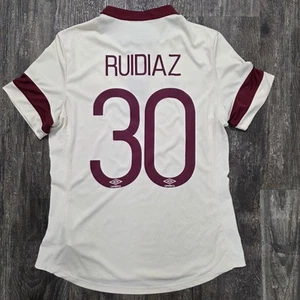 2014 Umbro Universitario Home Soccer Jersey Raul Ruidiaz Women S Peru Centenario - Picture 1 of 9