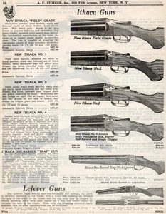 1928 Print Ad of Ithaca Model 1 2 4 5 Trap & Field Grade Shotgun - Bild 1 von 2