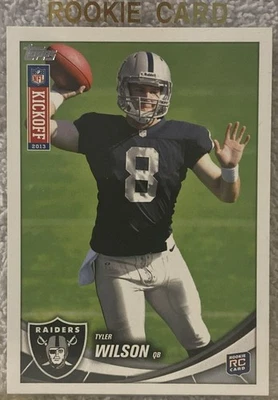 2013 Topps Kickoff Tyler Wilson #16 Rookie Card - Oakland Raiders QB - Image 1 of 2