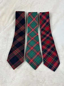Vintage Pendleton Mens Tall Necktie 100% Virgin Wool Set of 3 - Picture 1 of 10