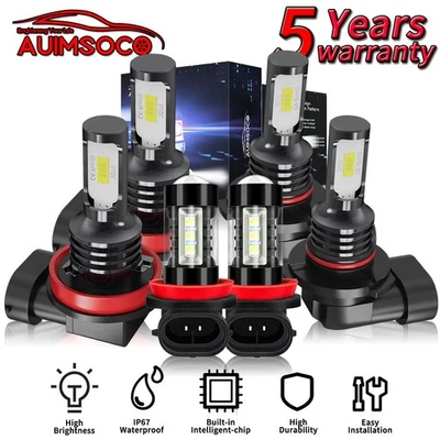 Faros LED para Chevrolet Trax 2015-2018 bombillas luz antiniebla alta y baja blanca Foto 1 de 4