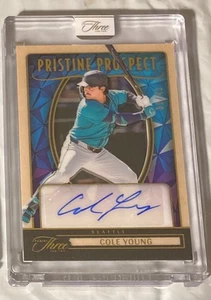 2025 THREE & TWO MARINERS COLE YOUNG PRISTINE PROSPECT AUTO 39/49 NICE CARD! - Bild 1 von 2