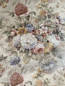 Jay Yang Designer Floral Cotton Fabric 7 yards by 56” - Picture 1 of 5