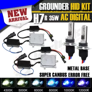 H7R HID CANBUS GROUNDER KIT XENON HEADLIGHT CONVERSION 4300K 5000K 6000K 8000K - Afbeelding 1 van 4
