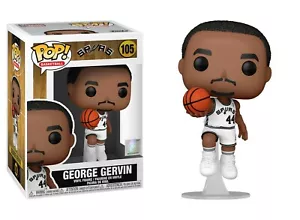 George Gervin San Antonio Spurs NBA Basketball Pop! Figurina in vinile di Funko 105 - Foto 1 di 4