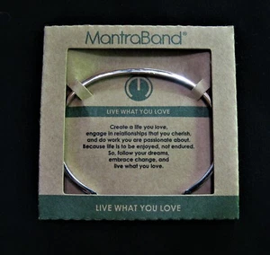Stainless MantraBand "Live What You Love" Bracelet - Picture 1 of 3