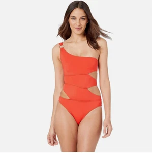 BLUEBELLA Women's Samar One-Piece Swimsuit in Coral Red Size XS - Picture 1 of 11