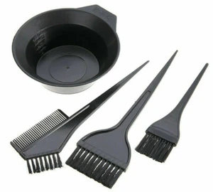 4Pcs Salon Coloring Kit DIY hair coloring Brush Comb Mixing Bowl Tinting Dyeing - Picture 1 of 6