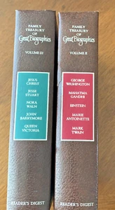 Reader's Digest Great Biographies Vols. II, & III ~Jesus, Washington, Twain EUC - Imagen 1 de 13