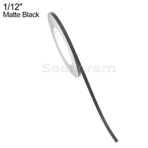 1/12" 2mm Matte Black DIY Home Shop Pinstriping Pin Stripe Decal Vinyl Sticker - Picture 1 of 5