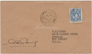 Cover St. Lucia, 1950. St Lucia to Roselle. - Picture 1 of 3