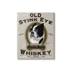 Stupell Industries Old Stink Eye Whiskey Vintage Pet Dog Advertisement, Desig... - Picture 1 of 7
