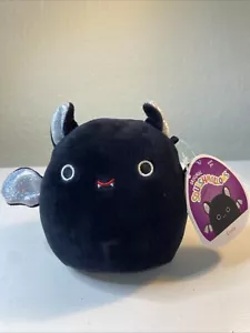 Squishmallow 4.5 5" Emily Bat Soft Black Halloween Plush BNWT Sparkle - Picture 1 of 10