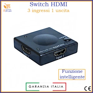 Automatischer HDMI Splitter Switch Video Switch Splitter x 3 Eingänge in 1 Out - Bild 1 von 3