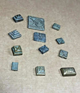 Antique African Akan Ashanti Gold Weights. 12 pieces various sizes (Lot 13) - Picture 1 of 6