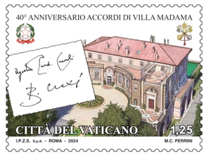 VATICANO 2024 - 40º anniversario degli accordi di villa Madama (MNH**) - Imagen 1 de 1