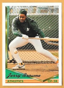 Jerry Browne Oakland Athletics #624 - Topps Gold casi nuevo-como nuevo 1994 - Imagen 1 de 2
