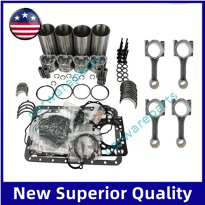 Overhaul Rebuild Kit/4PCS connecting rod compatible for ISUZU 4LE2 Engine - Picture 1 of 8