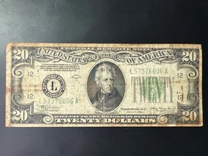 USA United States Of America 20 Dollar 1934 Banknote Bill - Picture 1 of 3