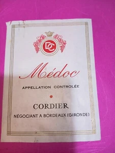 MEDOC . altes etikett ALKOHOL Flaschenetikett - Bild 1 von 1