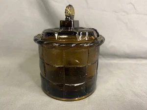 Wikinger Ashley Glas braun Country Craft Deckel Zuckerdose Korbgeflecht - Bild 1 von 7