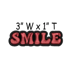 Apliques bordados para planchar/coser con parche Smile, regalo vibraciones positivas - Imagen 1 de 12