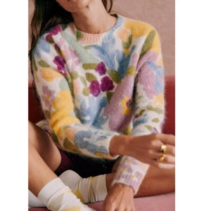 Maglione girocollo pullover maglia misto lana donna Sezane - Foto 1 di 13