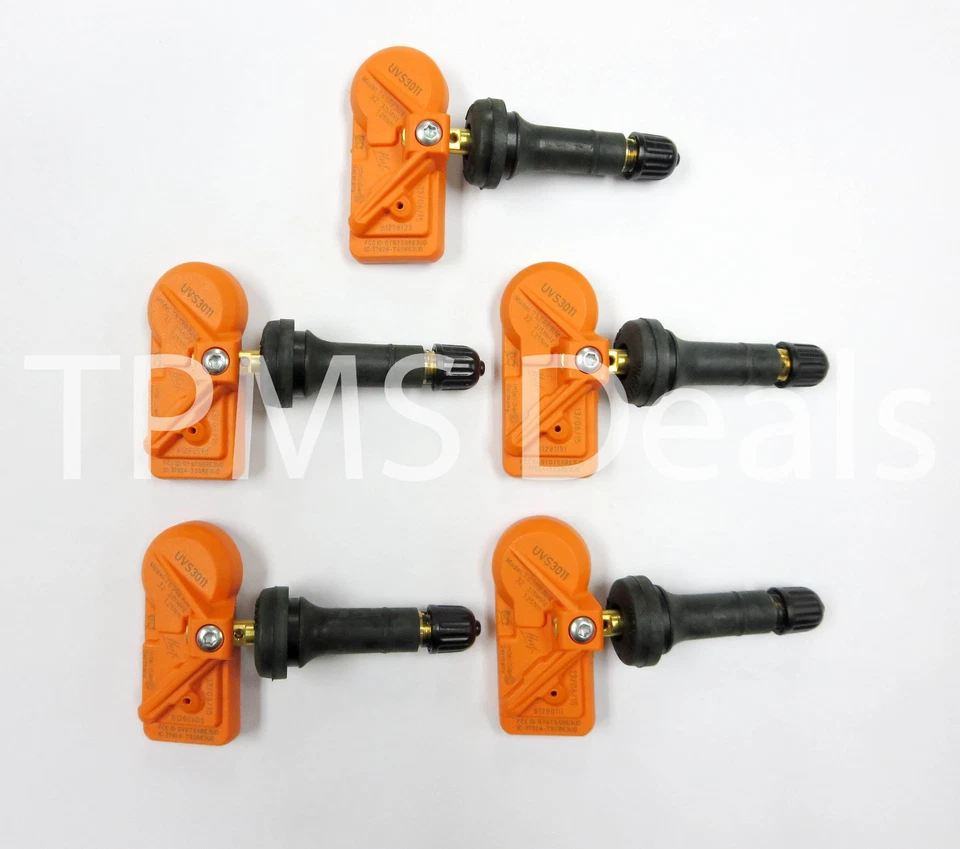 Toyota Tacoma 2010 nuevo 315 mhz TPMS sensor conjunto de 5 sensores de vástago de válvula de goma  Foto 1 de 1