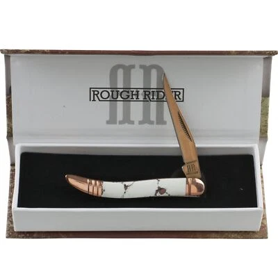 Navaja de bolsillo Rough Rider Copperstone palillo de dientes RR1528 Foto 1 de 2