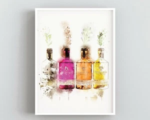 Whitley Neill Gin Art Kitchen Dining Room Print Living Room Print Bar - Picture 1 of 2