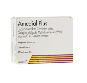 Amedial Plus integratore Glucosamina Condroitin Solfato MSM 20 Buste - Imagen 1 de 1