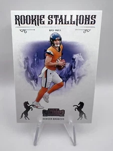 Bo Nix - 2024 Panini Contenders Rookie Stallions #2 Denver Broncos RC - Imagen 1 de 2
