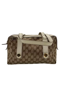 Gucci Women's Classic Beige Jacquard Handbag - Foto 1 di 5