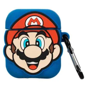 Super Mario AirPod Protective Cover Case Nintendo Bioworld - Afbeelding 1 van 2