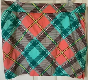 Loudmouth Classic Golf Skort Argyle Tartan Plaid Sz 10 - Picture 1 of 6