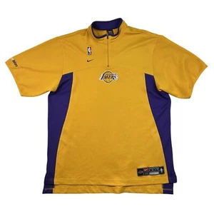 Maglia Vintage Nike Team NBA Los Angeles Lakers Uomo 2XL NBA Basketball 1/4 Zip - Foto 1 di 14