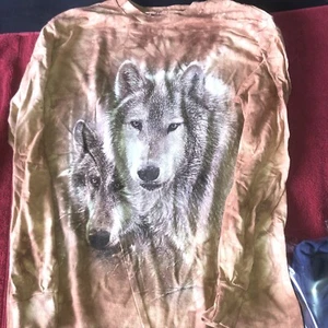 Vintage The Mountain Shirt New Old Stock No Tags Size Small Long Sleeve - Picture 1 of 5