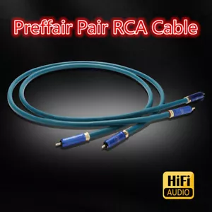 Pair / 2PCS HiFi RCA Cables Audio Signal Cord with Connectors Interconnect Cord - Picture 1 of 20